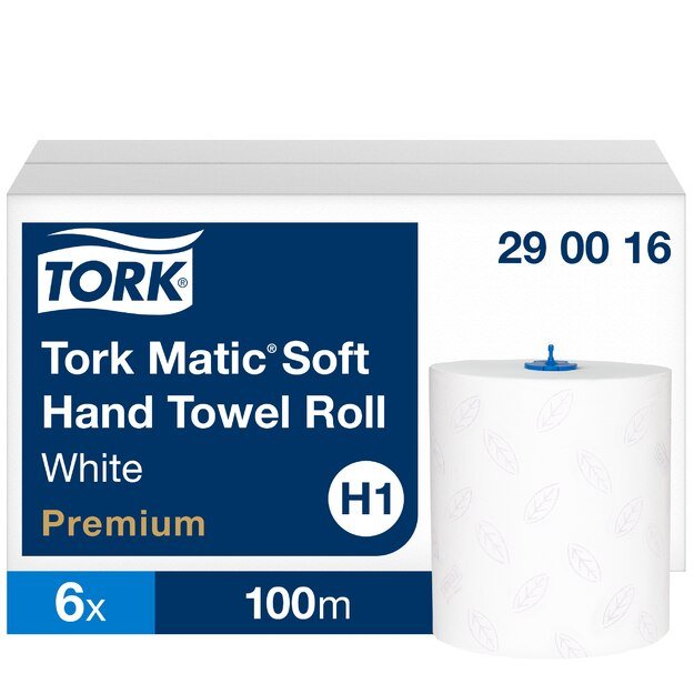 Popieriniai rankšluosčiai  TORK PREMIUM EXTRA SOFT H1, 290016, 2 sl., 21 cm x 100 m, balta sp.