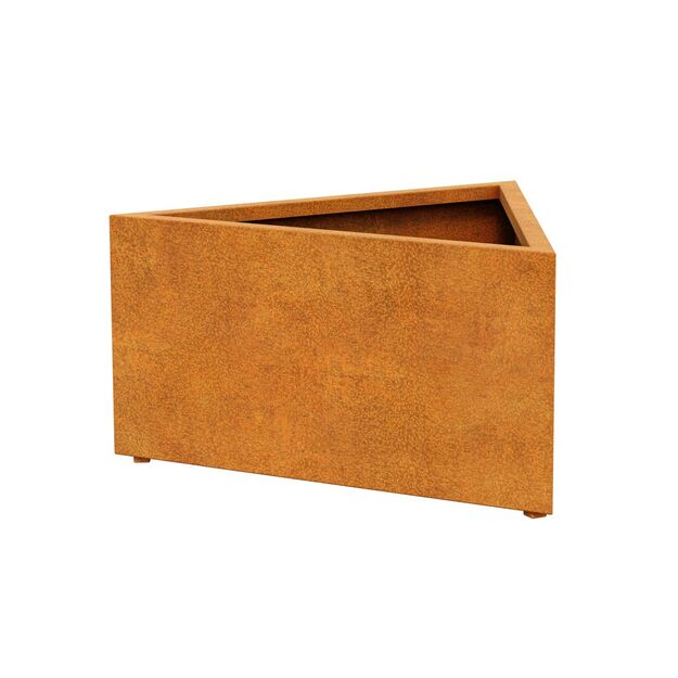 Triangular steel planter Corten TRIANGO 4