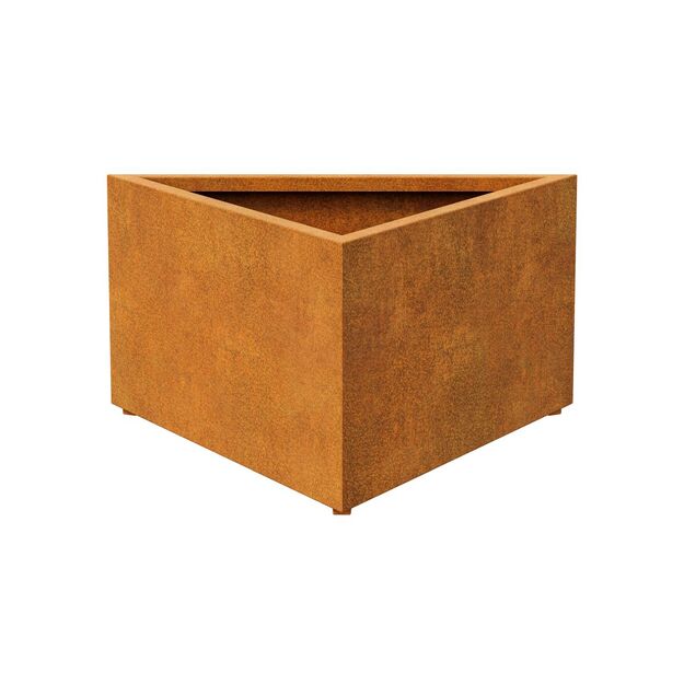 Triangular steel planter Corten TRIANGO 4