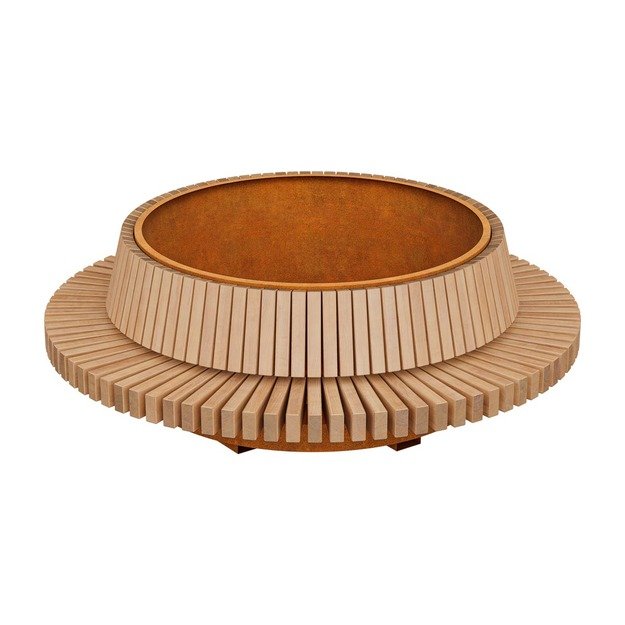 Bench-pot Corten BASTIDOR 8