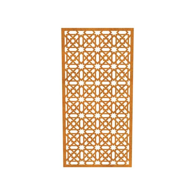 Corten openwork garden panel DECORA 10