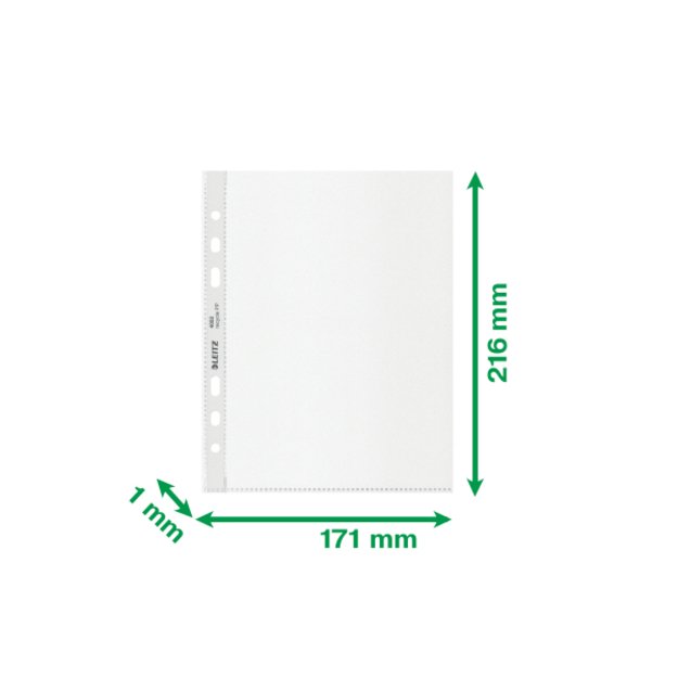 Įmautės Leitz Recycle CO2 Neutral, A5, 100mic,  25vnt, matinės sp.