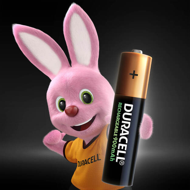 „Duracell Recharge 900 mAh“ AAA baterijos, 4 baterijų pakuotė