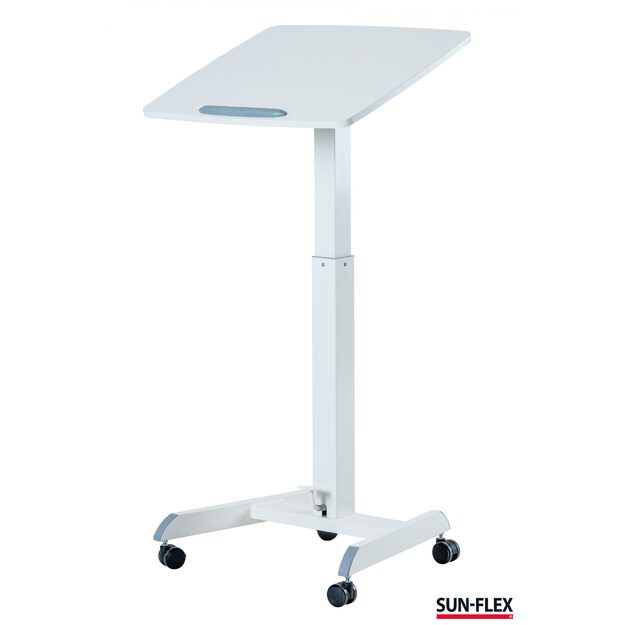 Reguliuojamo aukščio stalas SUN-FLEX®EASYDESK PRO, 60x52cm, baltas