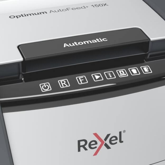 Automatinis dokumentų naikiklis Rexel Optimum Autofeed 150X, 4x28mm, P4, 44l