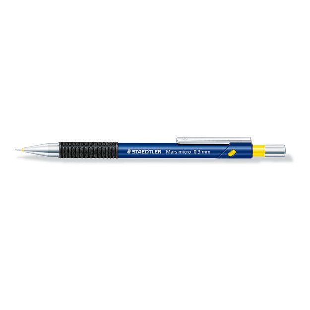 Automatinis pieštukas STAEDTLER MARS MICRO, mėlynas korpusas, 0.3 mm