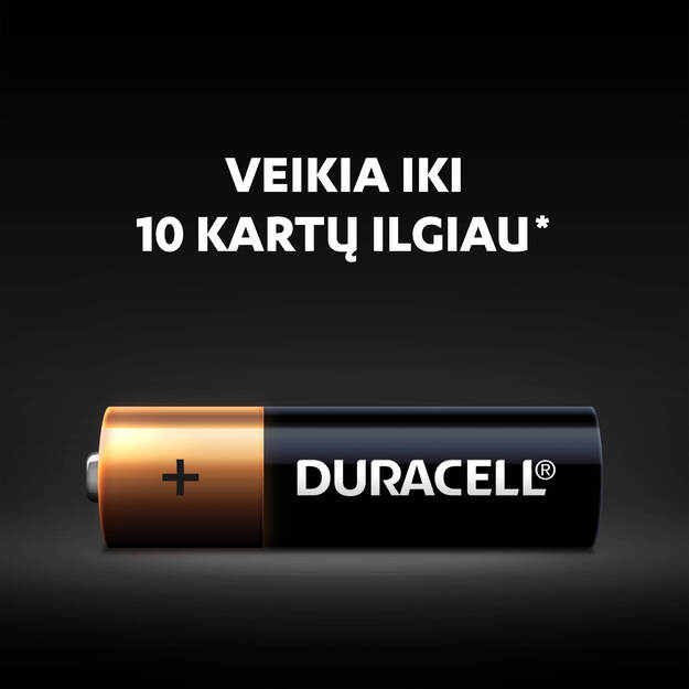 Baterijos DURACELL AA, LR6, 4vnt