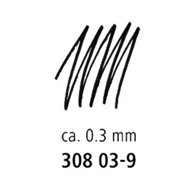 Braižiklis STAEDTLER Pigment Liner, 0,3 mm, juodos sp.