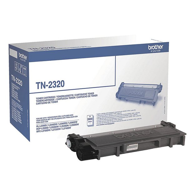 Brother TN-2320 (TN2320), juoda kasetė lazeriniams spausdintuvams, 2600 psl.