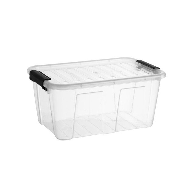 Dėžė Home Box, su dangčiu, PPR/PPC, 8 l, 34,5 x 22,5 cm, H 15,8 cm, vnt