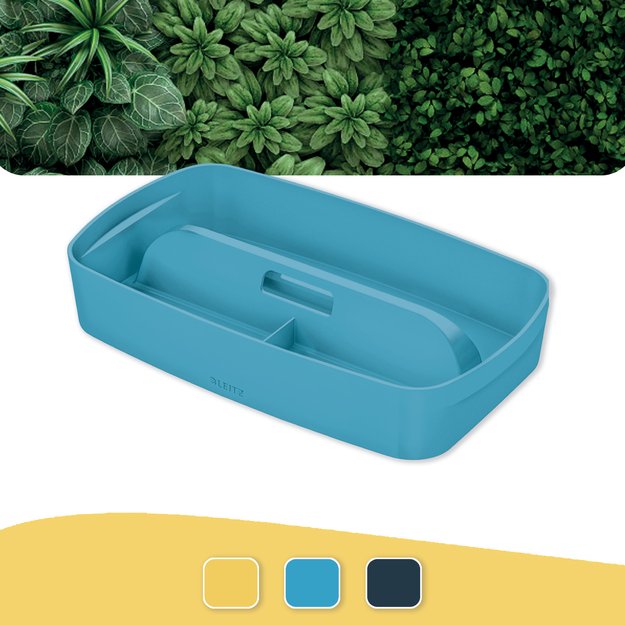 Dėžutė daiktams Cosy L:MyBox su skyriais, maža, mėlynos sp.