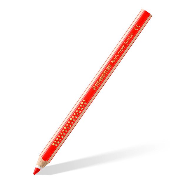 Didžiuliai spalvoti pieštukai STAEDTLER SUPER JUMBO NORIS CLUB 129, 6 spalvos