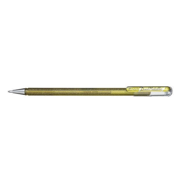 Gelinis rašiklis PENTEL Hybrid, auksinės sp