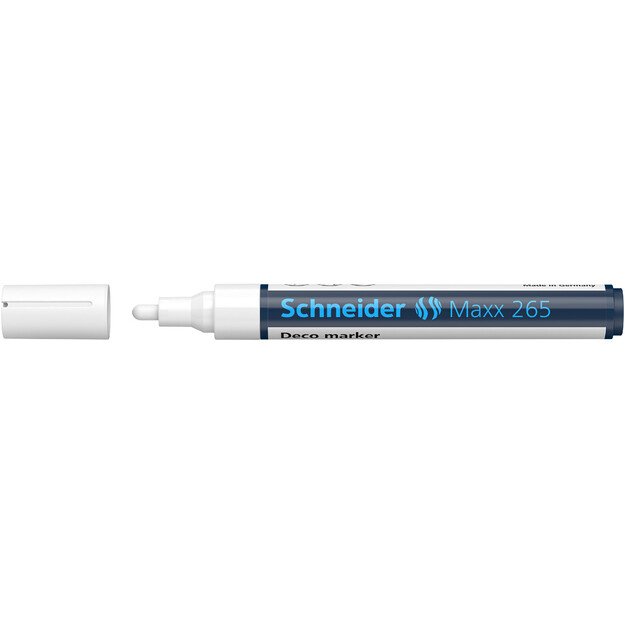 Kreidinis žymeklis SCHNEIDER Deco Marker Maxx 265, 2-3mm, balta