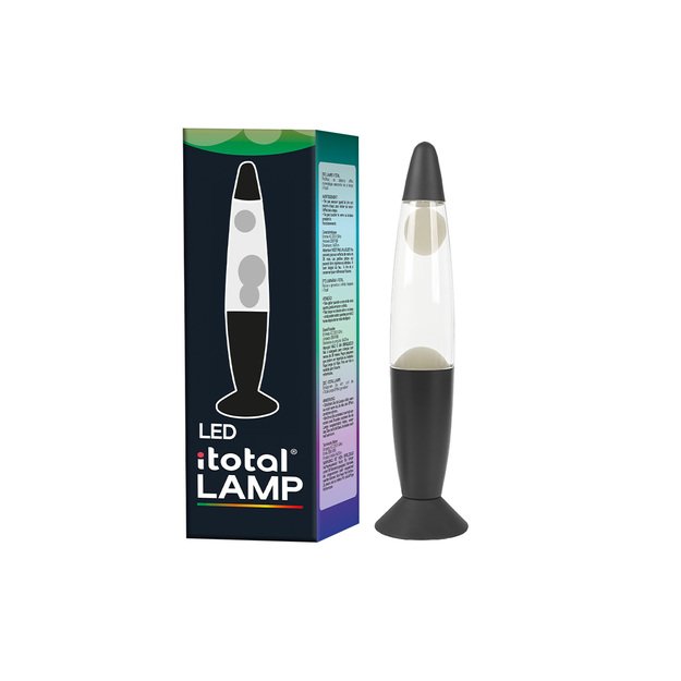 LED Lavos lempa,Itotal, su kintančia spalva, baltu vašku ir juodu pagrindu