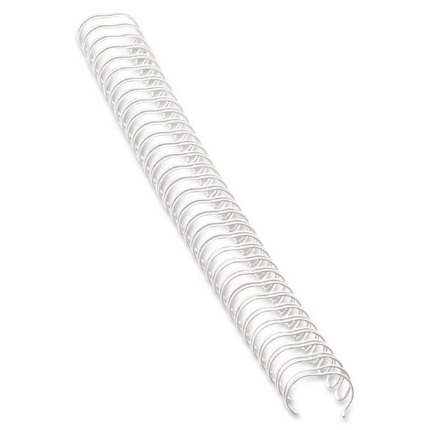 Metalinė įrišimo spiralė, 6 mm, Balta (dėž.-100 vnt.)