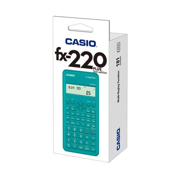 Mokslinis skaičiuotuvas CASIO FX-220 PLUS II, 78 x 155 x 19.5 mm