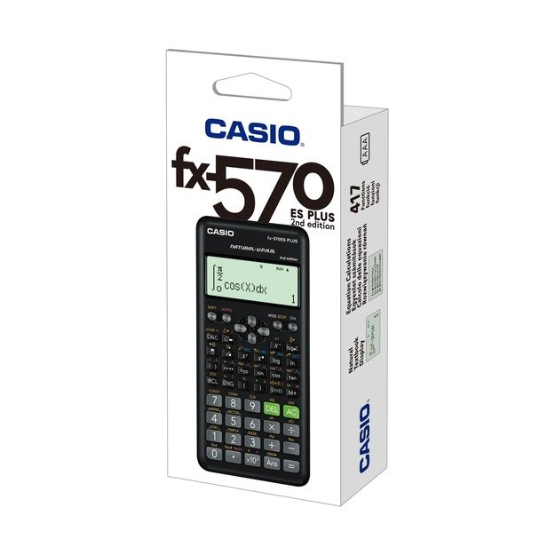 Mokslinis skaičiuotuvas CASIO FX-570ES PLUS II, 230 x 142 x 26mm