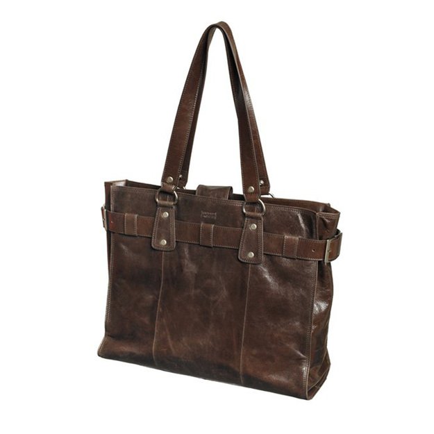 Moteriškas krepšys PIERRE by Elba Exclusive Line 16  , nešiojamam kompiuteriui, ruda sp.