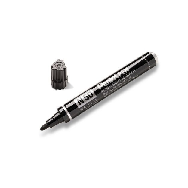 Permanentinis žymeklis Pentel Tool Pen N50, 3 mm, 4 vnt., įvairių spalvų