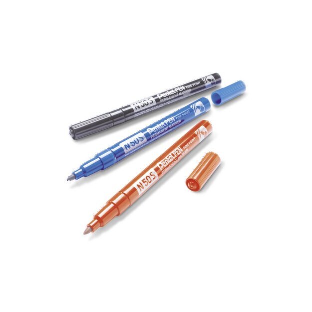 Permanentinis žymeklis Pentel Tool Pen N50S, 1mm , 4 pcs, įvairių spalvų