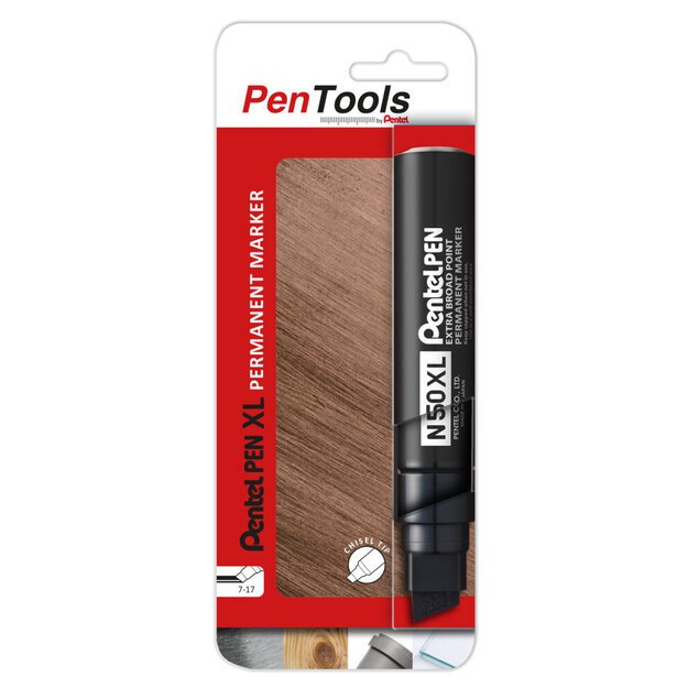 Permanentinis žymeklis Pentel Tool Pen N50XL, 7-17 mm, 1x juodas
