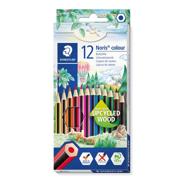 Pieštukai spalvoti STAEDTLER Noris, 12 spalvų