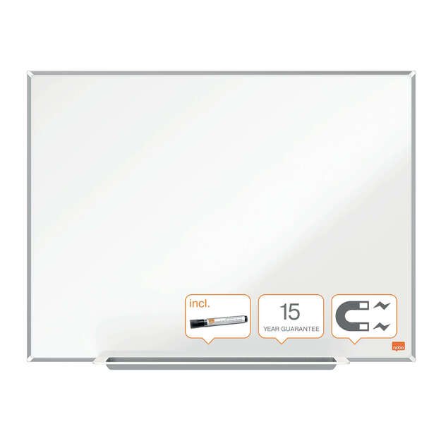 Plieninė baltoji magnetinė lenta NOBO Impression Pro, 60x45 cm