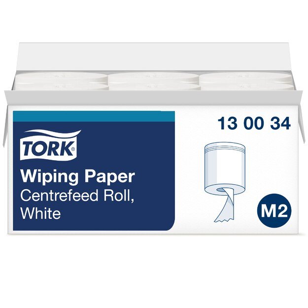 Popieriniai rankšluosčiai TORK ADVANCED M2, 130034, 1 sl., 19.5 cm x 165 m, balta sp.