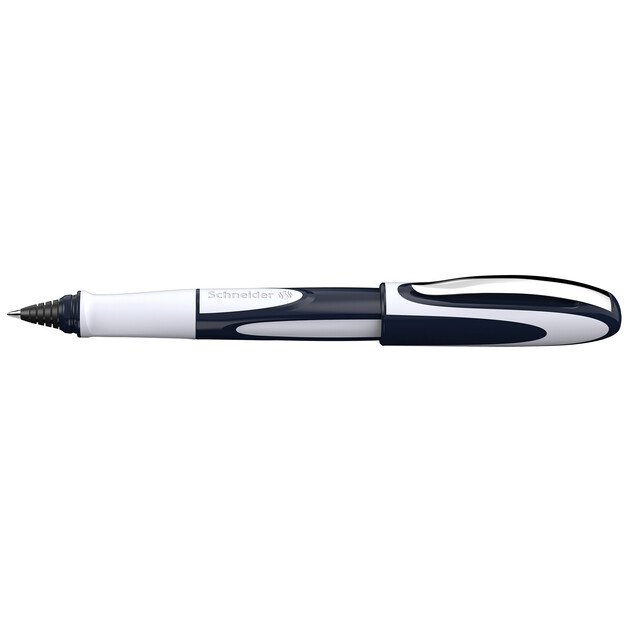Rašiklis SCHNEIDER RAY, 0,7mm, tamsiai mėlynos/šviesiai pilkos sp. korpusas, mėlynas rašalas (tinka ir kairiarankiams)