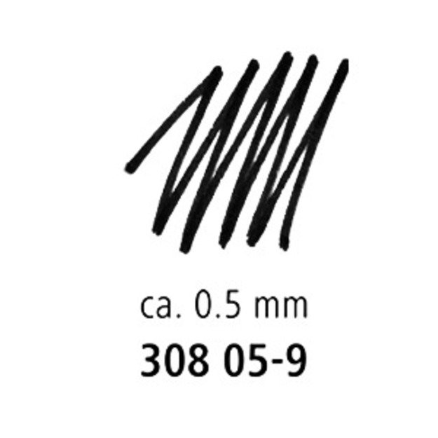 Rašiklis STAEDTLER PIGMENT LINER 308, 0,5 mm.