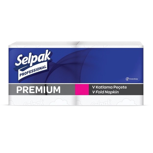 Servetėlės SELPAK PRO Premium V-Fold, dispenseriams, 1 sluoksnis, 250 lapelių