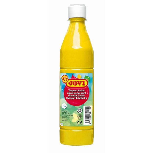 Skystas guašas buteliuke JOVI 500 ml, geltona sp.