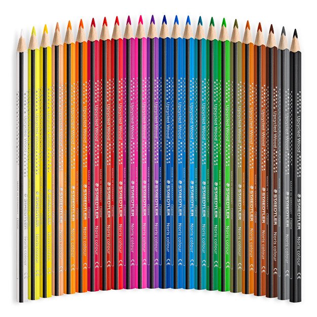 Spalvoti pieštukai Staedtler NORIS, 24 spalvos