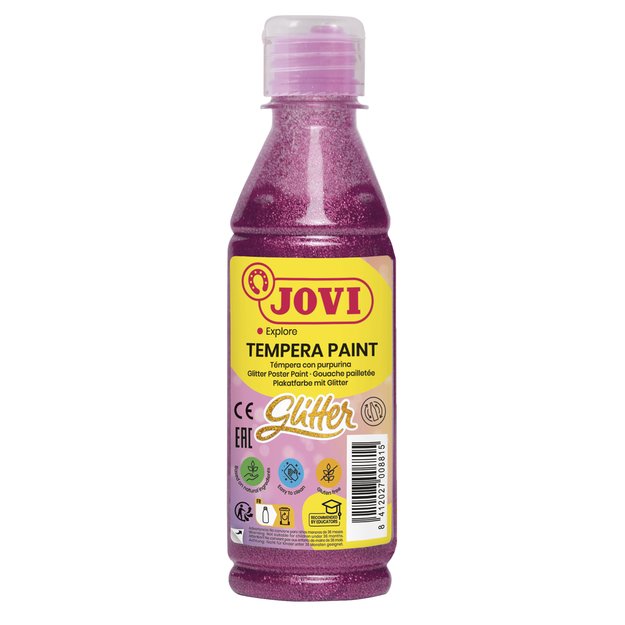 Tempera dažai JOVI, 250ml, rožinės sp., blizgūs