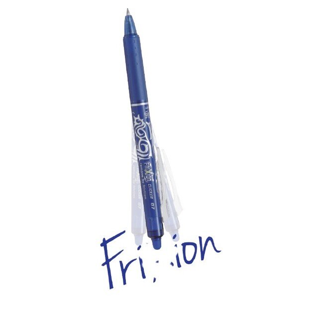 Trinamasis rašiklis PILOT FRIXION, 0,7mm, mėlynas, blisteryje