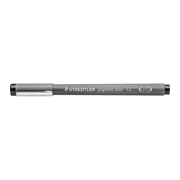 Vienkartinis rašiklis STAEDTLER PIGMENT LINER, 1,2 mm, juodas rašalas