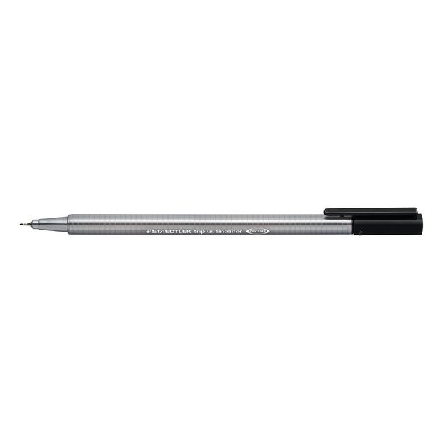 Vienkartinis rašiklis STAEDTLER TRIPLUS FINELINER 334, 0,3 mm, juoda