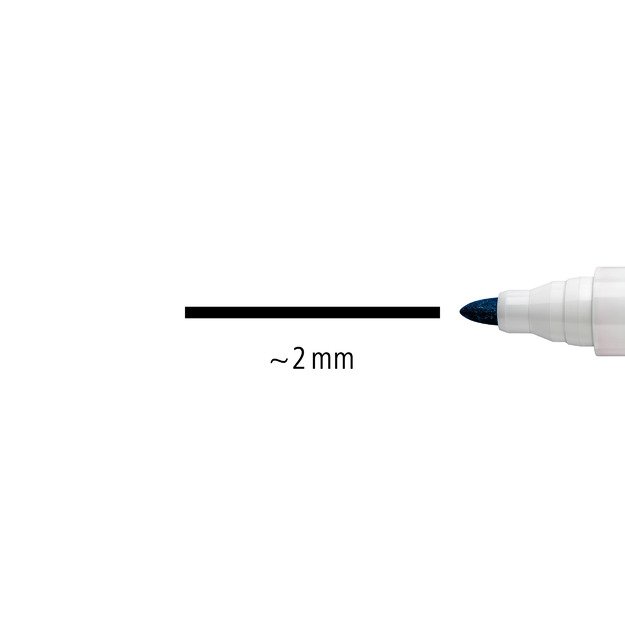 Žymeklis baltai lentai STAEDTLER LUMOCOLOR 351, 2 mm, MĖLYNA