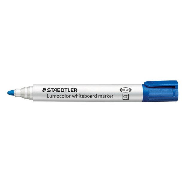 Žymeklis baltai lentai STAEDTLER LUMOCOLOR 351, 2 mm, MĖLYNA