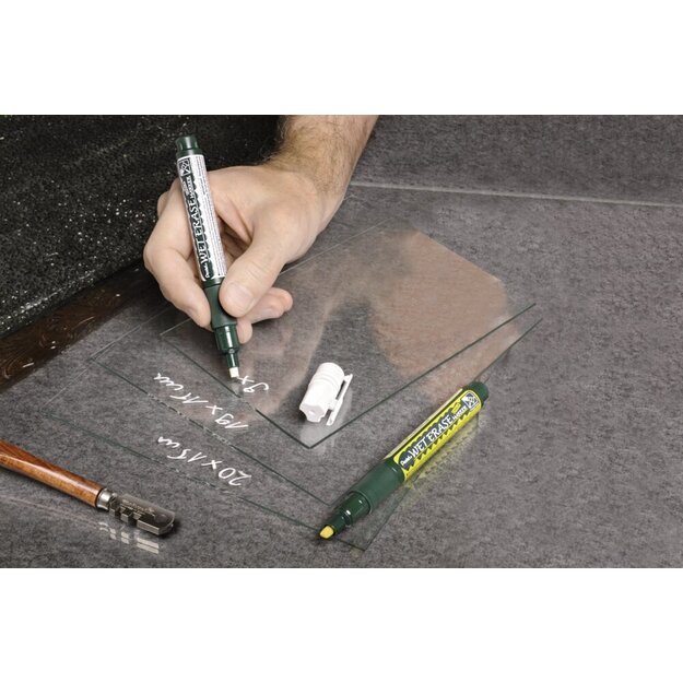 Žymeklis Pentel Tool Glass- and Chalk Wet Erase, 1,5–4 mm, 4 vnt., įvairios spalvos